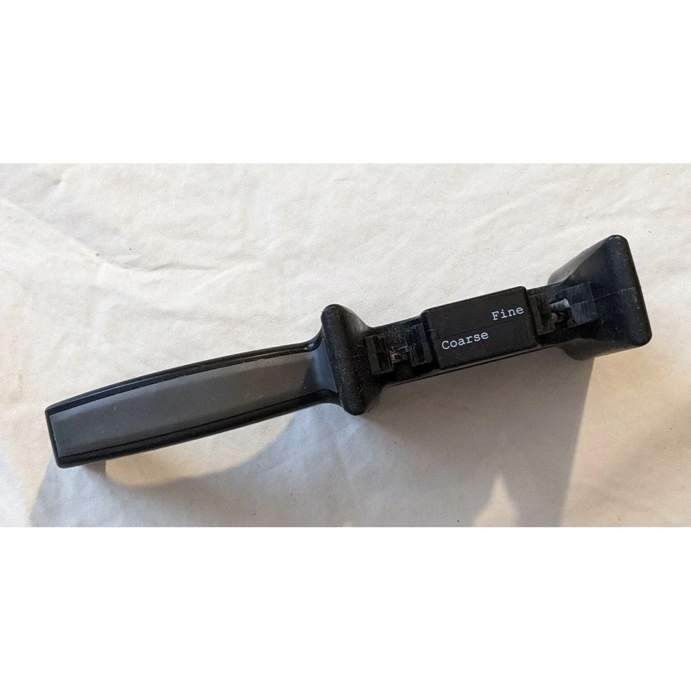 Wusthof Handheld Manual Pull Through 2 Stage Knife Scissors Sharpener Black